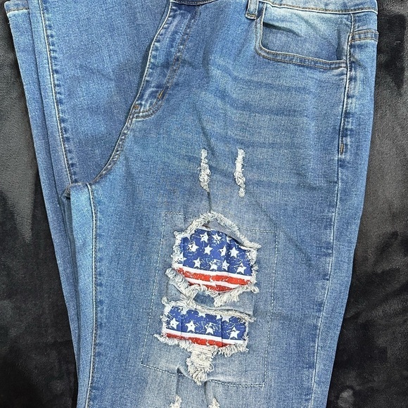 Wear Jeans Patriotic Distressed - Picture 3 of 6